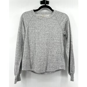 Calia Women's Ribbed Crewneck Pullover Sweater Size XS Heather Gray